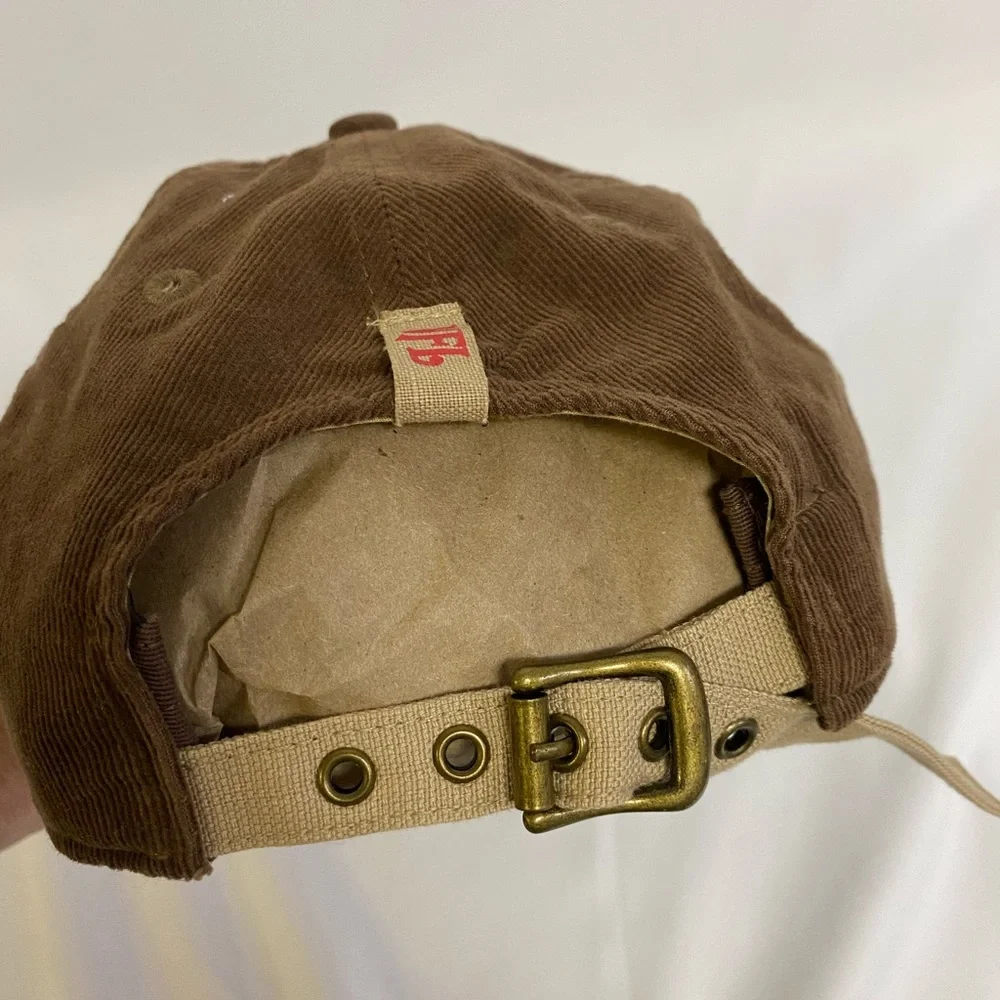Carolina Panthers NFL Brown Corduroy Reebok Adjustable Hat Ballcap with Pink #A4 - Picture 6 of 11